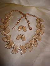 Vintage MOP Gold Tone Butterfly Necklace - $20.00