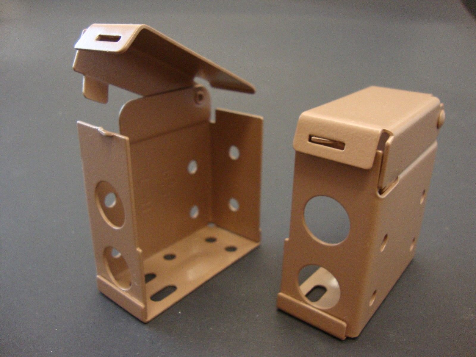 (4 pair) Horizontal Blind Brackets, for 2" X 2" Head Rail, in Cocoa