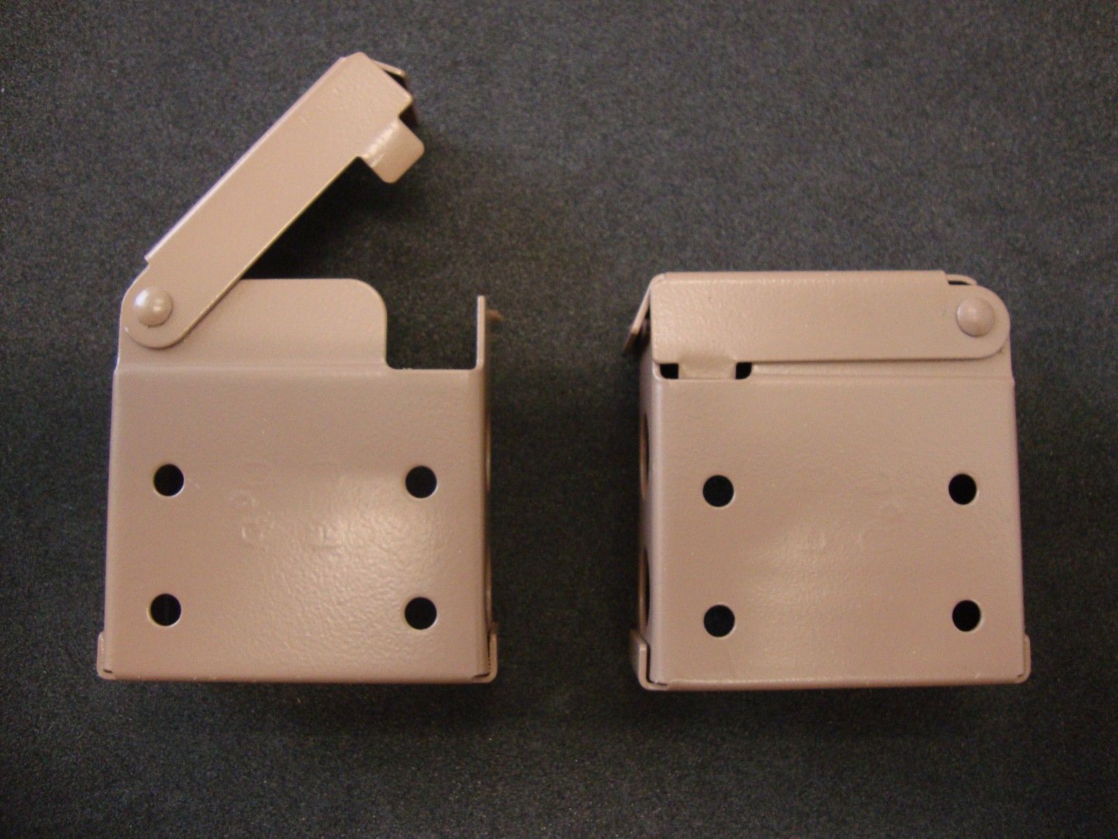 (4 pair) Horizontal Blind Brackets, for 2" X 2" Head Rail, in Cocoa