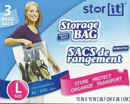 1 BiG BAG ZIPLOC XL 10 GALLON plastic 24x20 eXtra Large storage