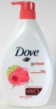 1 Bottle Dove 27.05 Oz Go Fresh Renew Raspberry & Lime Scent Body Wash With Pump