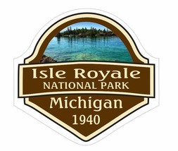 Isle Royale National Park Sticker Decal R1090 Michigan YOU CHOOSE SIZE - $1.45+