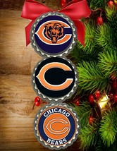 Chicago Bears  bottlecap christmas tree ornaments decor Decorations holi... - $8.66