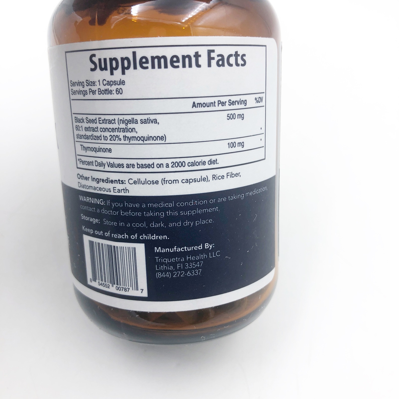 20 Thymoquinone Black Seed Oil Extract, 60 Capsules, TQAdvanced 4x