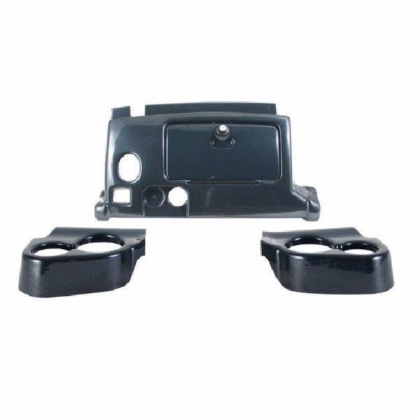 Club Car Onward Golf Cart Dash Cover in Carbon Fiber w/ Locking Glove