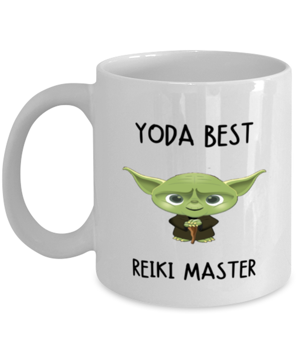 Reiki Master Mug Yoda Best Reiki Master Gift for Men Women Coffee Tea Cup 11oz
