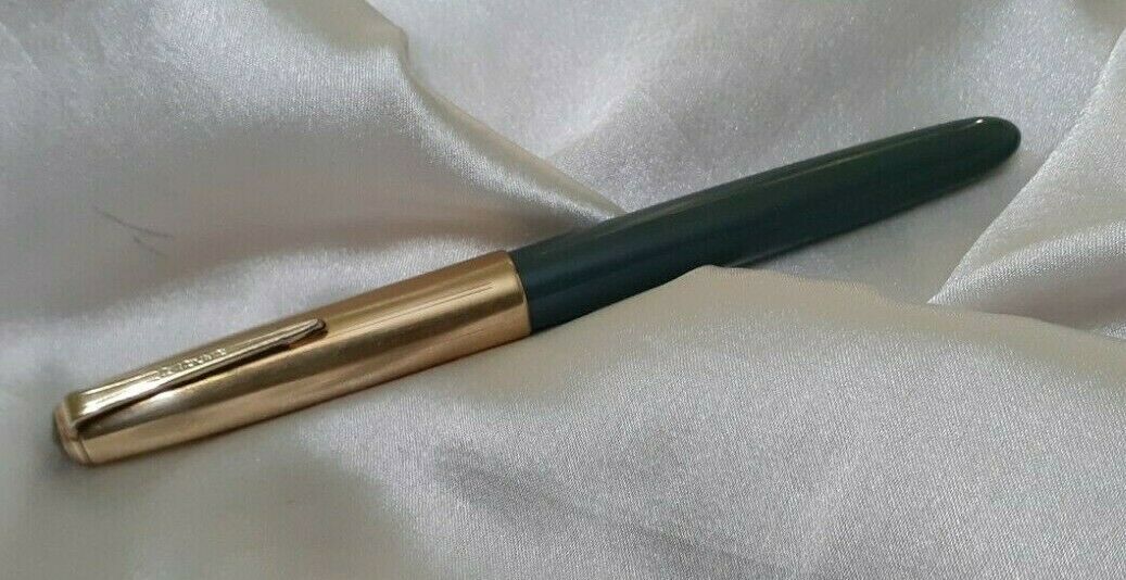 Parker 51 Fountain Pen 14kt Gold Filled Cap Vintage Parker