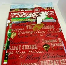 Set Of 8 Christmas Themed Gift Bags Different Sizes/Colors/Designs - $27.15