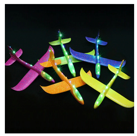Kids Toys Hand Throw Flying Glider Planes Aeroplane Model Party Glow in the dark