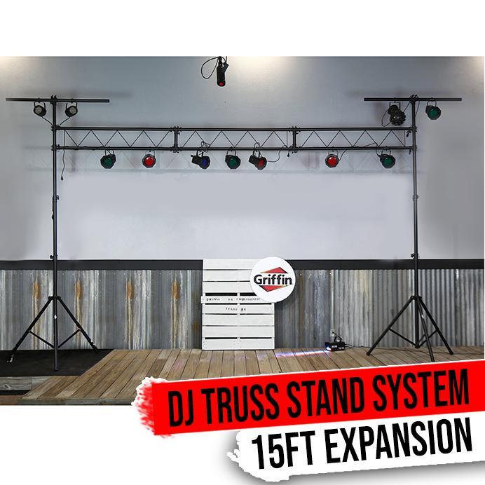 Light Truss Stand System by GRIFFIN - I-Beam Trussing Set & DJ Booth Platform Ki