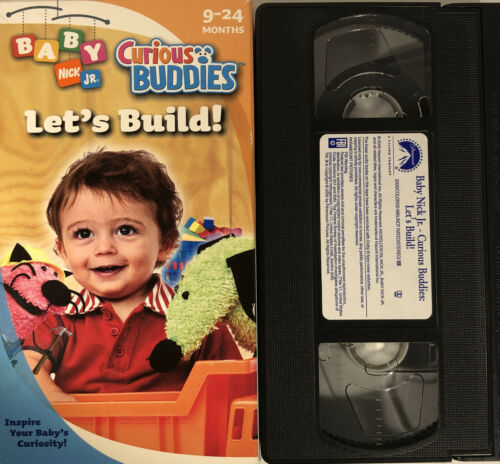 Baby Nick Jr Lets Build! Curious Buddies(VHS 2005)Ages 9-24 Months-RARE ...