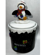 The Finishing Touch American Greetings Penguin Candle Holder &amp; Candle Sh... - $21.51