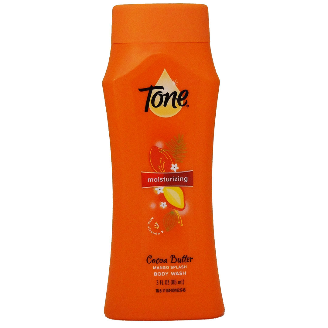 Tone Cocoa Butter Mango Splash Body Wash 3 Oz Body Washes & Shower Gels