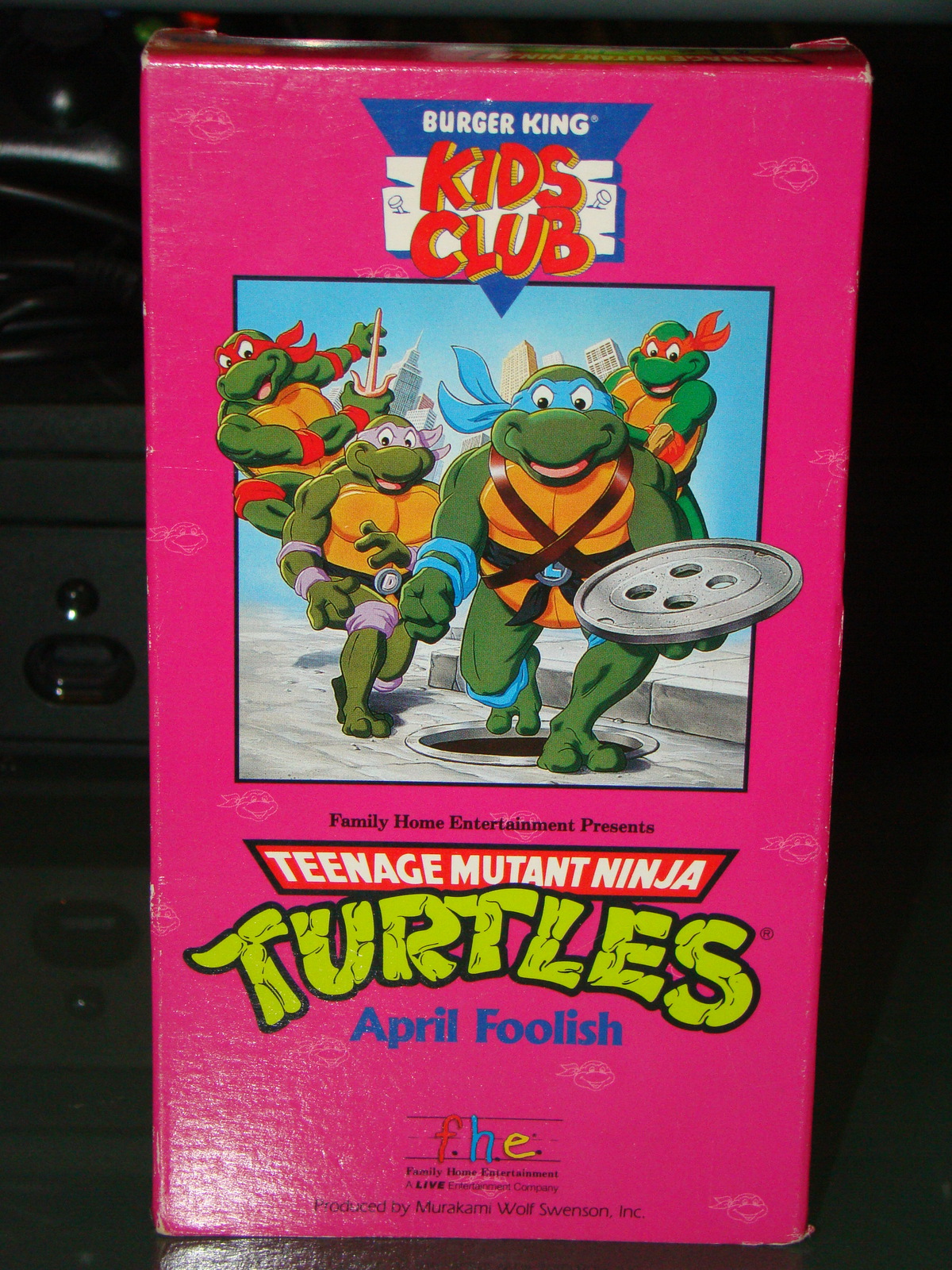 (VHS) BURGER KING KIDS CLUB TEENAGE MUTANT NINJA TURTLES April