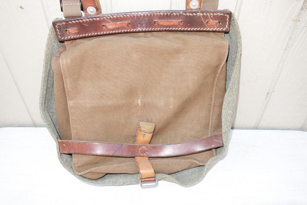 Vintage Swiss Army Military Bread Bag Purse Shoulder Satchel - Personal ...