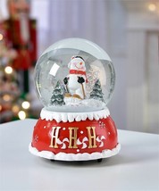Christmas Musical Water Snow Globe w Snowman Figurine 5.7" Winter Song Children