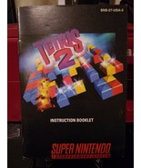 Tetris 2 II SNES Super Nintendo Instruction Manual Only Vintage Manual L... - $7.69