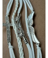 Angel Wing Cross Bracelet - $7.81
