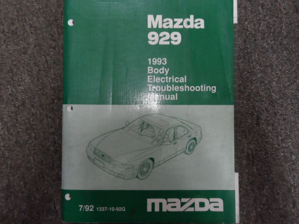 1993 MAZDA 929 Body Electrical Troubleshooting Service Repair Shop Manual OEM