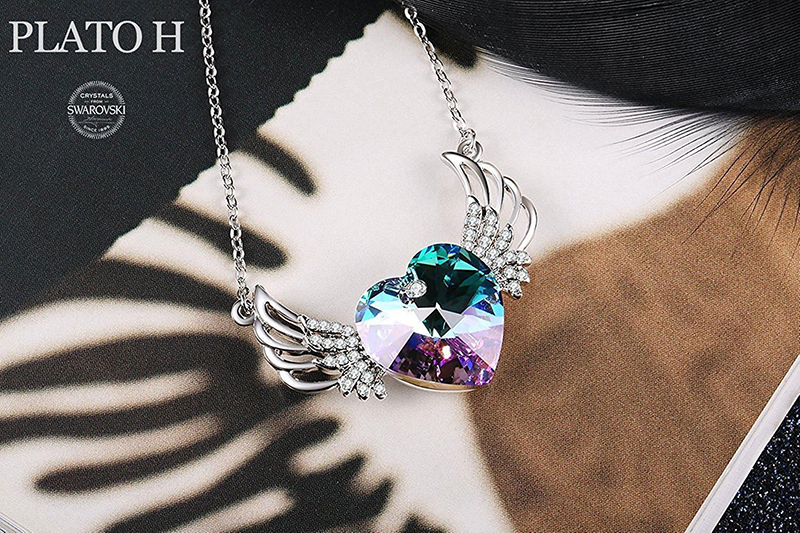 Angel Wings Necklace Plato H Guardian Wing Drop Pendant With Swarovski Crystal For Women Fashion Jewelry Necklac Bithday Gifts Love Angle Mom Clothing Shoes - Guardian Angel Of Love Swarovski Crystal Pendant Necklace Angel Wings Necklace Plato H Guardian Wing Drop Pendant With Swarovski Crystal For Women Fashion Jewelry Necklac Bithday Gifts Love Angle Mom Clothing Shoes - Guardian Angel Of Love Swarovski Crystal Pendant Necklace