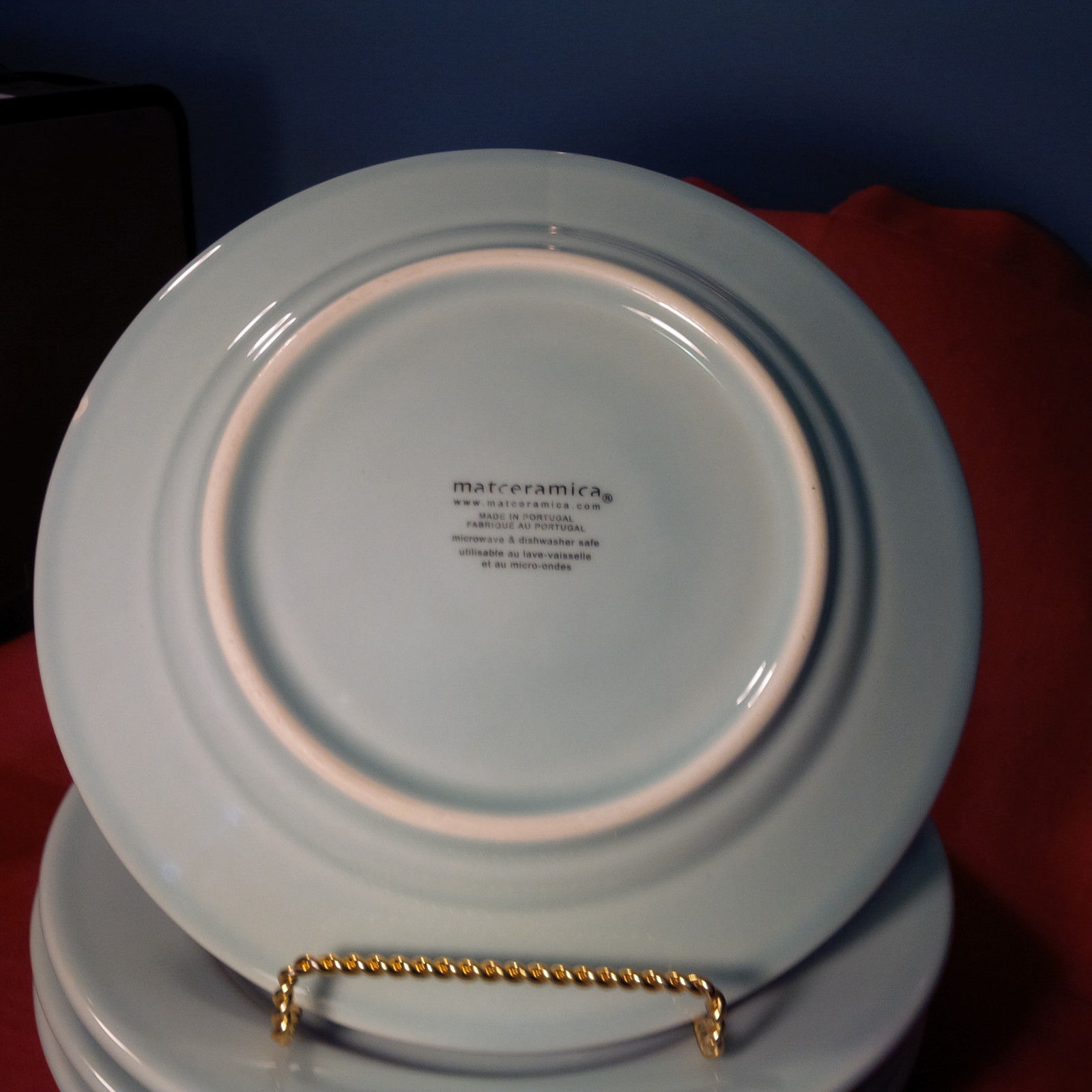 Matceramica Venice Aqua Salad Plate Set Of 4 and 32 similar items