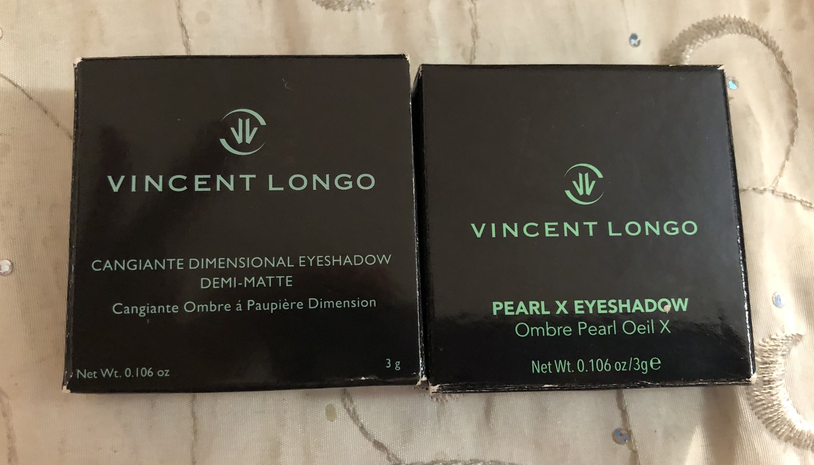 Lot (2) Pearl X Ombre Pearl Luna Beach & Cangiante Dimensional Eyeshadow Ironic  - $18.95