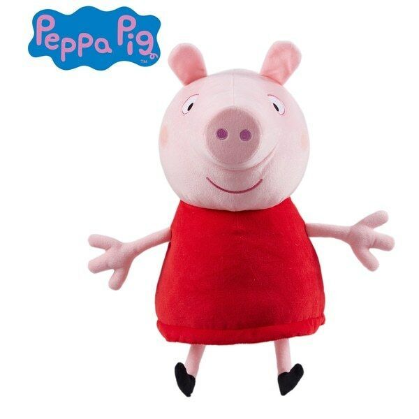 peppa pig 20in talking plush red dress