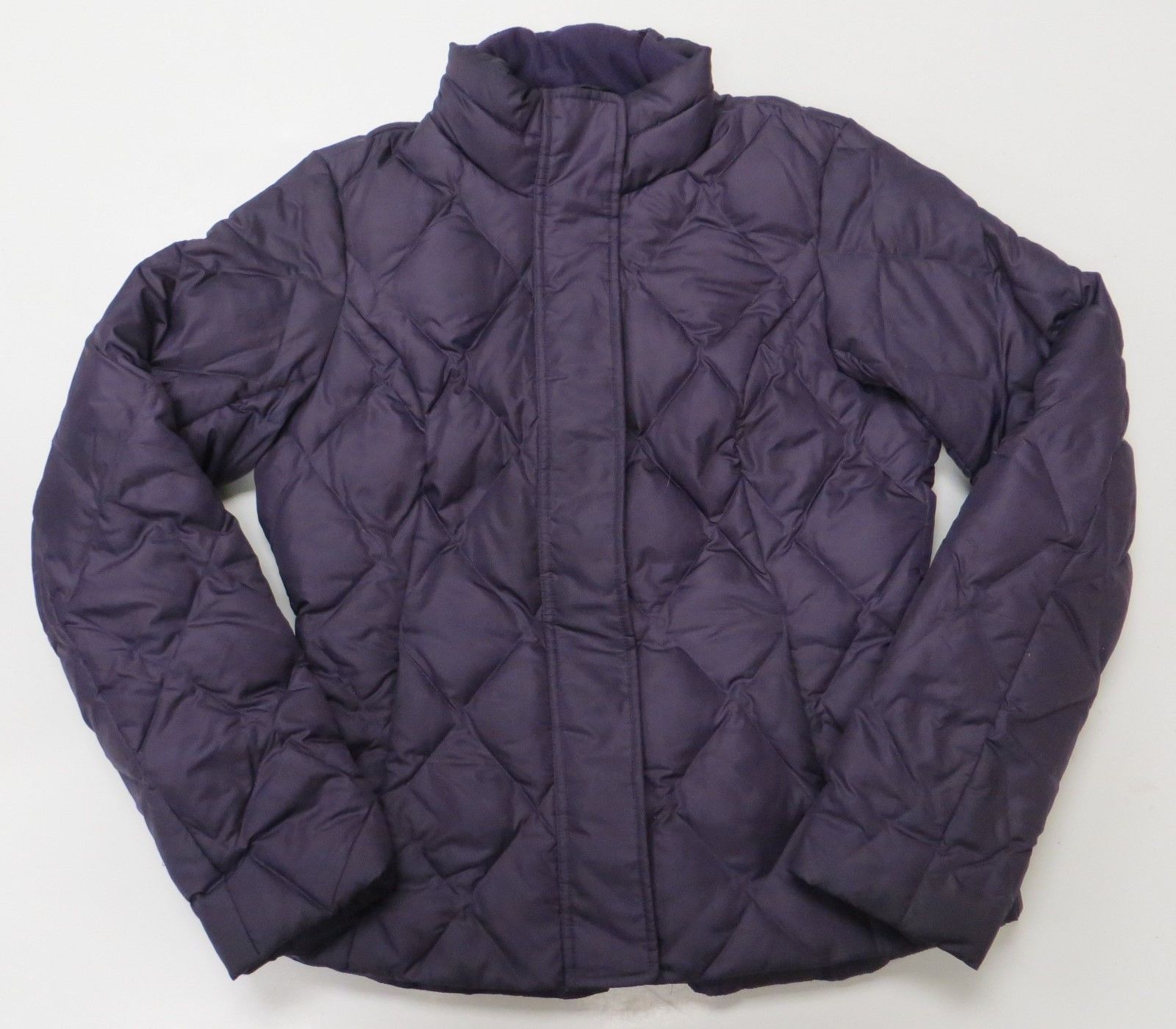 Eddie Bauer Goose Down Coat Medium Winter Jacket Purple Quilted Womens ...