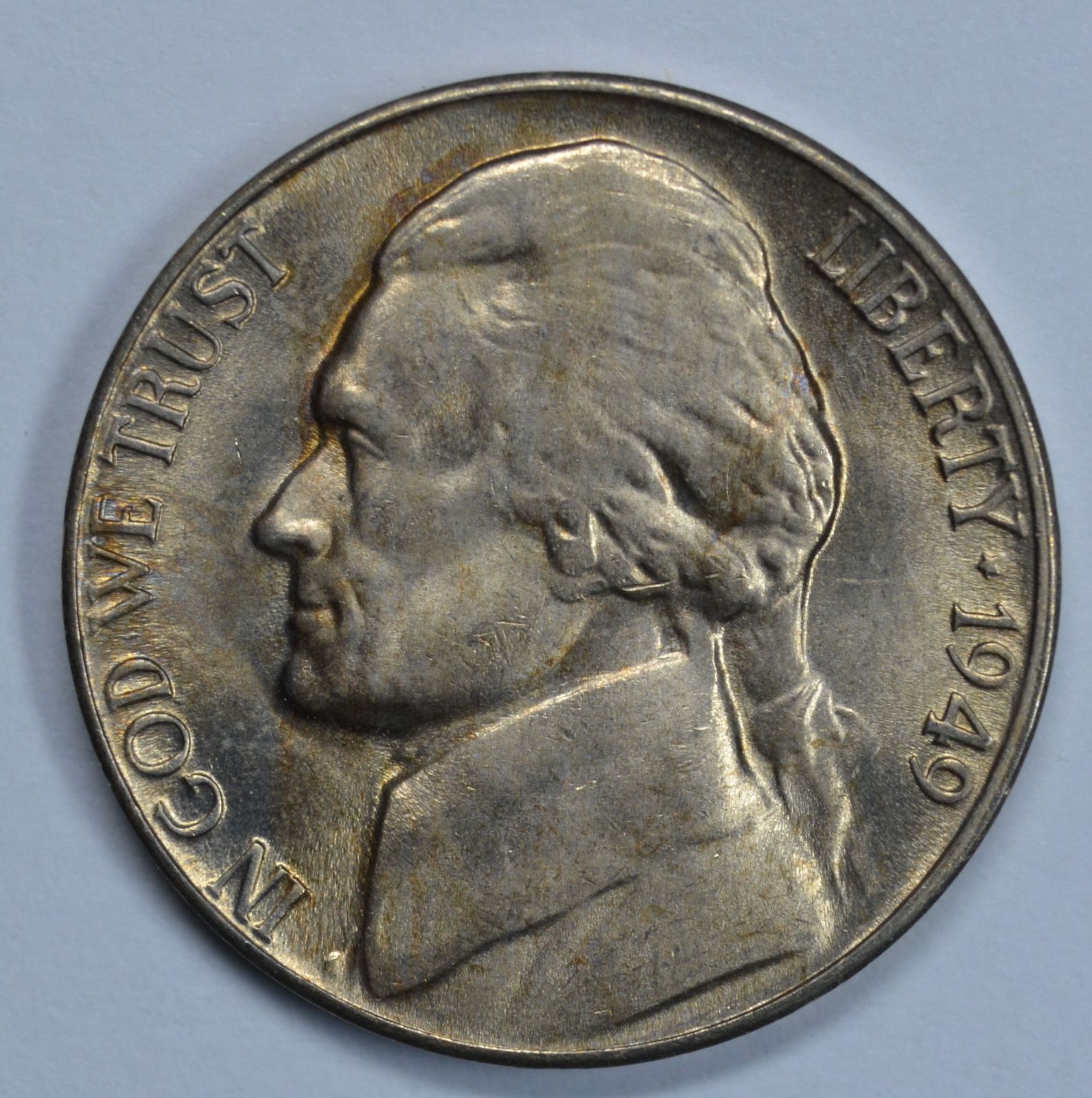 1949 D Jefferson uncirculated nickel BU - Jefferson (1938-Now)