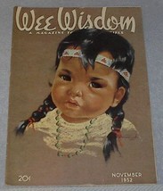 Wee Wisdom November 1952 Children's Magazine Thanksgiving - $6.00