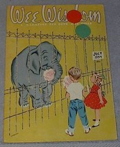 Wee Wisdom July 1954 Children's Magazine Circus - $6.00