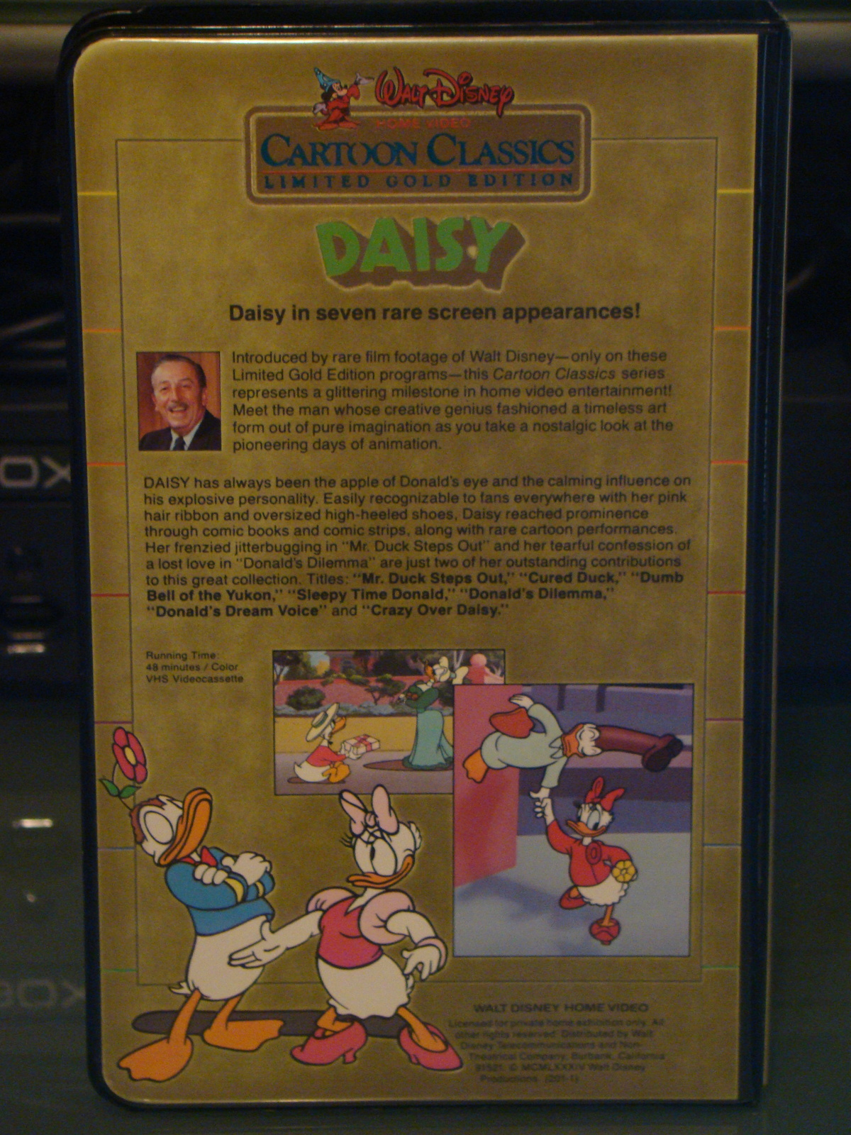 (VHS) Walt Disney - CARTOON CLASSSICS - LIMITED GOLD EDITION - DAISY