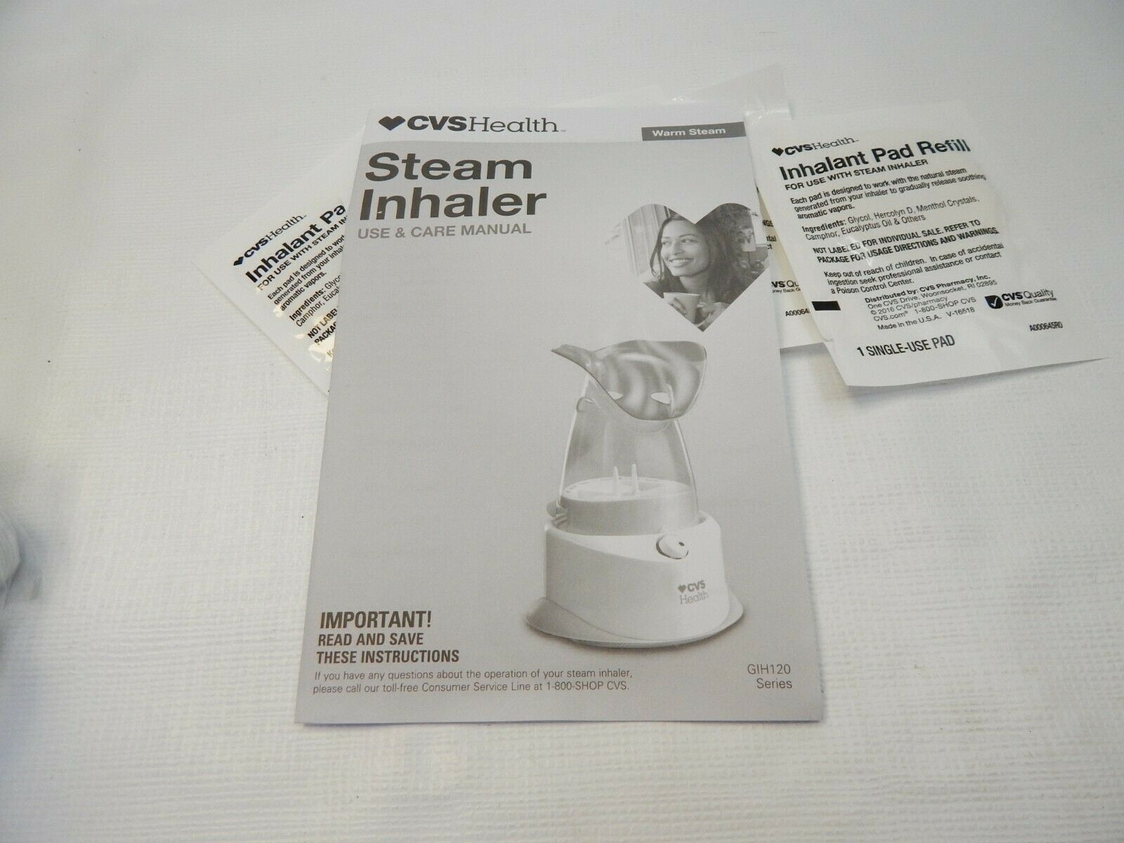 CVS Health Personal Electric Steam Inhaler Humidifier Inhaler Hydration