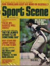 ORIGINAL Vintage Sep 1971 Sport Scene Magazine Willie Mays image 1
