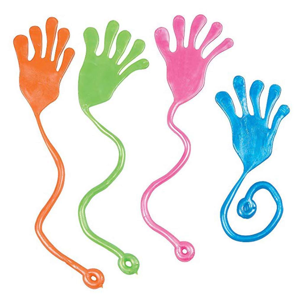 Mr. E=mc2 Sticky Hands (72) Plus Bonus 4 Extra Large Slappy Hands | 76 ...