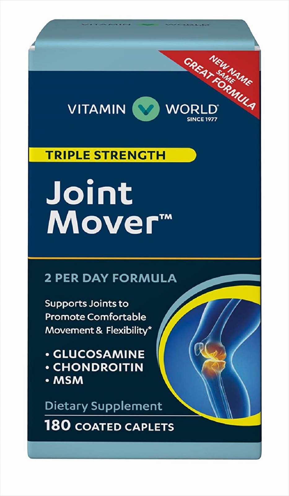 Vitamin World Joint Mover Triple Strength Glucosamine MSM Joint Support 180 Caps