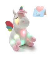 Light Up Unicorn Soft Toy Led Stuffed S With Colorful Night Lights Glo - $43.99