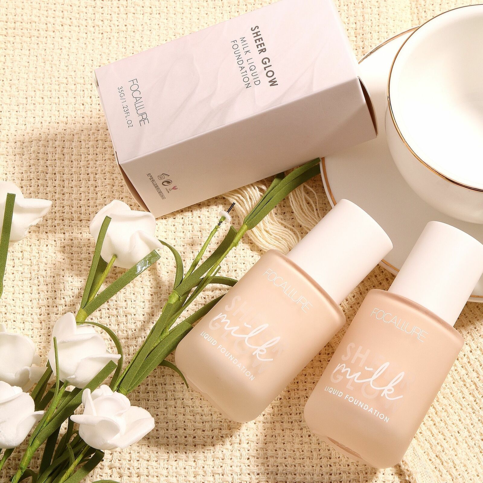 Focallure Liquid Foundation Makeup Full Coverage Waterproof Base For