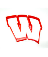 Wisconsin Badgers Theme W Letter University Cookie Cutter Made in USA PR... - $2.99