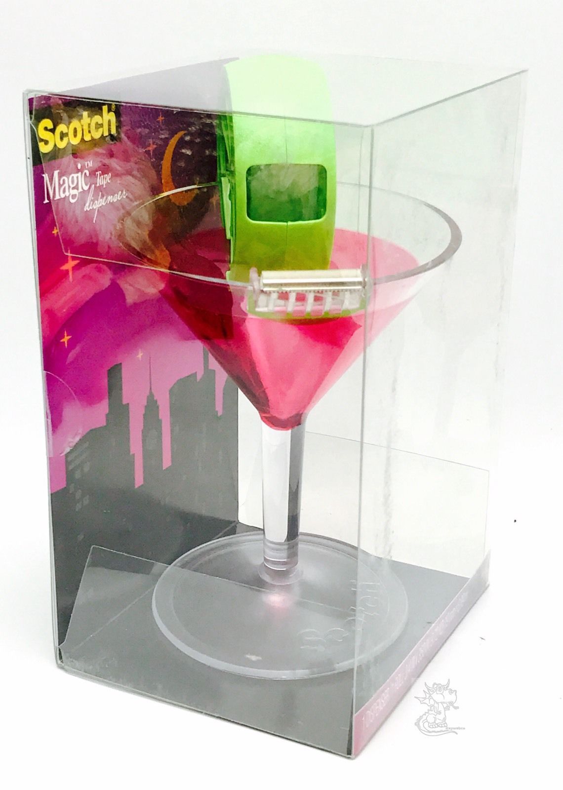 Tape Dispenser Scotch Novelty Martini Cocktail Glass New Tape Dispensers
