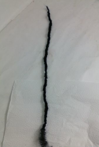 100% Human Hair handmade Dreadlocks 35 pieces  stretch up to  21'' black