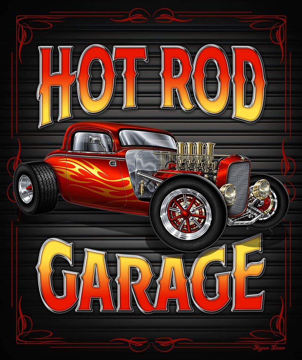 Hot rod garage signature