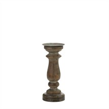 11" Rustic Wood Pillar Candle Holder - $36.43
