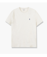 Polo Ralph Lauren MEN&#39;S Classic Fit Cotton CREW-Neck T-Shirt, CREAM, L - $49.99