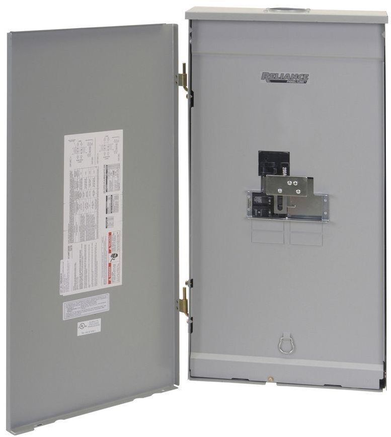 Outdoor Transfer Switch Panel 200 Amp Main Breaker Load Center Service