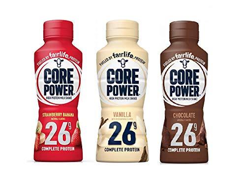 Core Power by Fairlife High Protein, 26g Protein, 3 Flavor Variety Pack ...