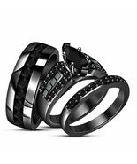 2Ct Marquise Cut Lab Created Diamond Engagement Wedding Trio Ring Set 92... - $162.53