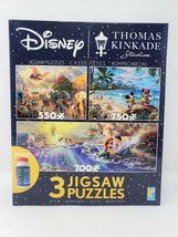 Disney Thomas Kinkade Studios Set of 3 Jigsaw Puzzles - $16.00