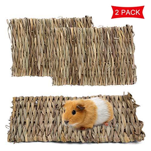 Rabbit Grass Mat, Natural Pet Hay Mat, Bunny Bed Mat for Small Animal
