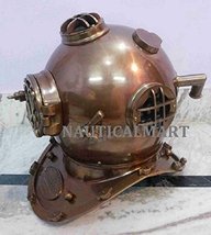 18"Antique Style Morse Diving Helmet U.S Navy Mark V Full Size By Nauticalmart 
